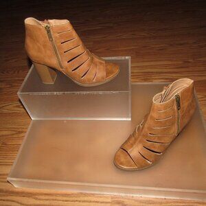 REPORT Elise Gladiator Double Zipper Sandals Heels Shoes Size 6.5W